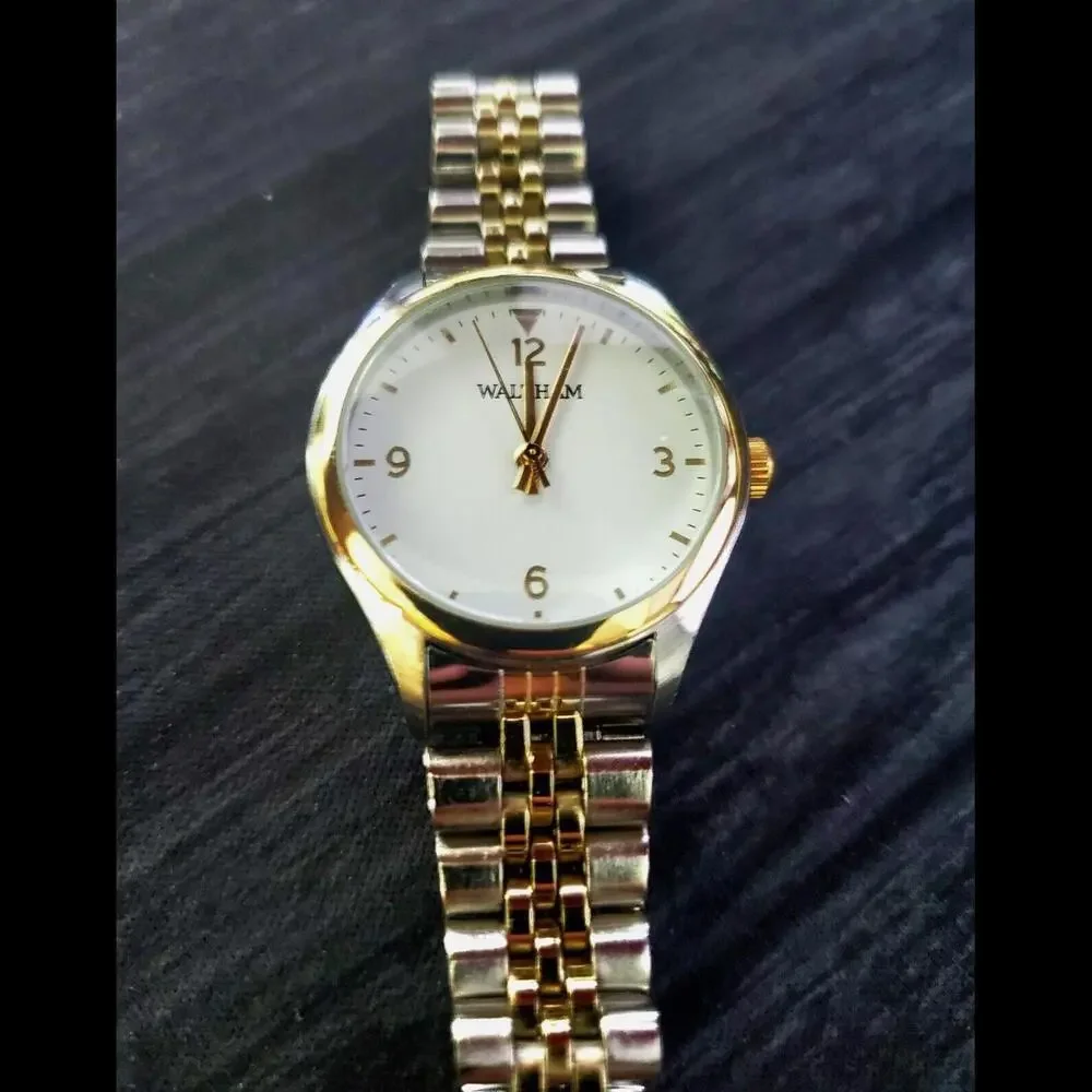 Rare Vintage‎ Waltham Unisex Accutime President Jubilee 34mm